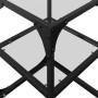 Mesa de centro de acero y tapa vidrio transparente 30x30x45 cm en Mesas de centro | Comprar online en Foru.es