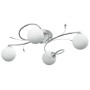Lámpara de techo pantallas cristal redonda 4 bombillas LED G9 de vidaXL, Apliques de techo - Ref: Foro24-337908, Precio: 83,4...