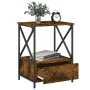 Mesitas noche 2 uds madera ingeniería roble ahumado 50x41x65 cm de vidaXL, Mesitas de noche - Ref: Foro24-826088, Precio: 62,...