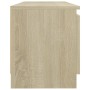 Armario TV con luces LED roble Sonoma 120x30x35,5 cm de vidaXL, Muebles TV - Ref: Foro24-804286, Precio: 68,80 €, Descuento: %