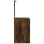Tocador con LED madera contrachapada roble humo 90x50x132,5 cm de vidaXL, Tocadores para dormitorios - Ref: Foro24-816773, Pr...