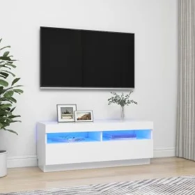 Mueble para TV con luces LED blanco 100x35x40 cm de vidaXL, Muebles TV - Ref: Foro24-804454, Precio: 83,96 €, Descuento: %