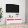 Mueble para TV con luces LED blanco 100x35x40 cm de vidaXL, Muebles TV - Ref: Foro24-804454, Precio: 77,20 €, Descuento: %