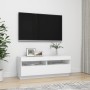 Mueble para TV con luces LED blanco 100x35x40 cm de vidaXL, Muebles TV - Ref: Foro24-804454, Precio: 77,20 €, Descuento: %