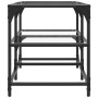 Mesa de centro superficie de vidrio acero 78,5x40x45 cm en Mesas de centro | Comprar online en Foru.es
