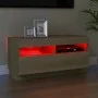 Mueble de TV con luces LED roble Sonoma 80x35x40 cm de vidaXL, Muebles TV - Ref: Foro24-804448, Precio: 72,06 €, Descuento: %