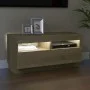 Mueble de TV con luces LED roble Sonoma 80x35x40 cm de vidaXL, Muebles TV - Ref: Foro24-804448, Precio: 72,06 €, Descuento: %