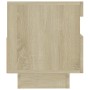 Mueble de TV con luces LED roble Sonoma 80x35x40 cm de vidaXL, Muebles TV - Ref: Foro24-804448, Precio: 71,04 €, Descuento: %