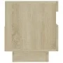 Mueble de TV con luces LED roble Sonoma 80x35x40 cm de vidaXL, Muebles TV - Ref: Foro24-804448, Precio: 72,06 €, Descuento: %