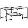 Mesa de centro superficie de vidrio acero 98,5x50x45 cm en Mesas de centro | Comprar online en Foru.es