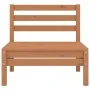 Sofá central de madera maciza de pino marrón miel de vidaXL, Conjuntos de jardín - Ref: Foro24-806575, Precio: 62,35 €, Descu...