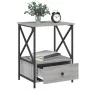 Mesita de noche 2 uds madera ingeniería gris Sonoma 50x41x65 cm de vidaXL, Mesitas de noche - Ref: Foro24-826090, Precio: 87,...