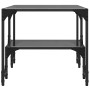 Mesa de centro superficie de vidrio acero negra 98,5x50x45 cm en Mesas de centro | Comprar online en Foru.es