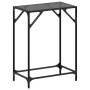 Mesa consola con superficie de vidrio negro acero 60x35x81 cm en Mesas consola | Comprar online en Foru.es