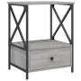 Mesita de noche 2 uds madera ingeniería gris Sonoma 50x41x65 cm de vidaXL, Mesitas de noche - Ref: Foro24-826090, Precio: 87,...