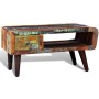 Mesa de centro con borde curvado 1 cajón madera reciclada de vidaXL, Mesas de centro - Ref: Foro24-241008, Precio: 233,64 €, ...