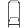 Mesa consola superficie vidrio transparente acero 80x35x81 cm en Mesas consola | Comprar online en Foru.es