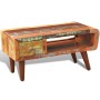 Mesa de centro con borde curvado 1 cajón madera reciclada de vidaXL, Mesas de centro - Ref: Foro24-241008, Precio: 233,64 €, ...