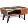 Mesa de centro con borde curvado 1 cajón madera reciclada de vidaXL, Mesas de centro - Ref: Foro24-241008, Precio: 233,64 €, ...