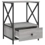 Mesita de noche 2 uds madera ingeniería gris Sonoma 50x41x65 cm de vidaXL, Mesitas de noche - Ref: Foro24-826090, Precio: 87,...
