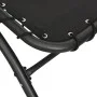 Lounger with steel awning and black fabric 167x80x195 cm by vidaXL, Loungers - Ref: Foro24-362706, Price: 83,37 €, Discount: %