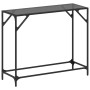Mesa consola con superficie de vidrio negro acero 98x35x81 cm en Mesas consola | Comprar online en Foru.es
