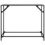 Mesa consola con superficie de vidrio negro acero 98x35x81 cm en Mesas consola | Comprar online en Foru.es