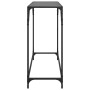 Mesa consola con superficie de vidrio negro acero 98x35x81 cm en Mesas consola | Comprar online en Foru.es
