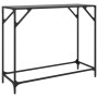 Mesa consola con superficie de vidrio negro acero 98x35x81 cm en Mesas consola | Comprar online en Foru.es