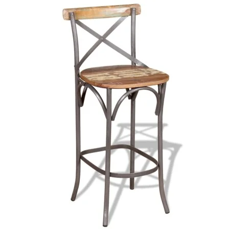Taburete de barra de cocina madera maciza reciclada de vidaXL, Taburetes de cocina - Ref: Foro24-244014, Precio: 154,73 €, De...