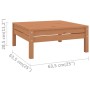 Taburete de jardín madera maciza de pino marrón miel de vidaXL, Conjuntos de jardín - Ref: Foro24-806580, Precio: 41,72 €, De...