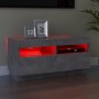 Mueble de TV con luces LED gris hormigón 80x35x40 cm de vidaXL, Muebles TV - Ref: Foro24-804449, Precio: 71,14 €, Descuento: %