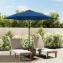 Sombrilla de jardín con luces LED palo acero azul celeste 300cm de vidaXL, Sombrillas - Ref: Foro24-47135, Precio: 98,98 €, D...