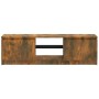 Mueble de TV con luces LED roble ahumado 120x30x35,5 cm de vidaXL, Muebles TV - Ref: Foro24-815708, Precio: 73,81 €, Descuent...