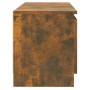 Mueble de TV con luces LED roble ahumado 120x30x35,5 cm de vidaXL, Muebles TV - Ref: Foro24-815708, Precio: 73,81 €, Descuent...