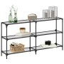 Mesa consola superficie vidrio transparente acero 158,5x30x81cm en Mesas consola | Comprar online en Foru.es
