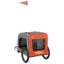 Remolque de bicicleta mascotas hierro tela Oxford naranja gris de vidaXL, Cochecitos para mascotas - Ref: Foro24-93837, Preci...