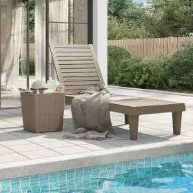 Tumbona polipropileno marrón claro 155x58x83 cm de vidaXL, Tumbonas - Ref: Foro24-364147, Precio: 151,96 €, Descuento: %