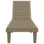Tumbona polipropileno marrón claro 155x58x83 cm de vidaXL, Tumbonas - Ref: Foro24-364147, Precio: 151,96 €, Descuento: %