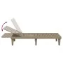 Tumbona polipropileno marrón claro 155x58x83 cm de vidaXL, Tumbonas - Ref: Foro24-364147, Precio: 151,96 €, Descuento: %