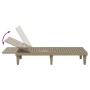 Tumbona polipropileno marrón claro 155x58x83 cm de vidaXL, Tumbonas - Ref: Foro24-364147, Precio: 157,72 €, Descuento: %