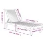 Tumbona polipropileno marrón claro 155x58x83 cm de vidaXL, Tumbonas - Ref: Foro24-364147, Precio: 151,96 €, Descuento: %