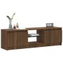 Mueble de TV con luces LED marrón roble 120x30x35,5 cm de vidaXL, Muebles TV - Ref: Foro24-815710, Precio: 78,90 €, Descuento: %