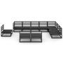 Juego de muebles de jardín 10 pzas y cojines negro madera pino en Conjuntos de jardín | Comprar online en Foru.es