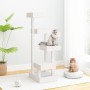 Árbol para gatos madera maciza de pino blanco 45,5x49x103 cm de vidaXL, Mobiliario para gatos - Ref: Foro24-824649, Precio: 7...