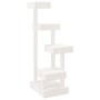 Árbol para gatos madera maciza de pino blanco 45,5x49x103 cm de vidaXL, Mobiliario para gatos - Ref: Foro24-824649, Precio: 7...