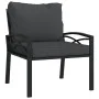 Silla de jardín acero con cojines gris 68x76x79 cm de vidaXL, Sofás modulares de exterior - Ref: Foro24-362714, Precio: 108,5...