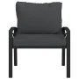Silla de jardín acero con cojines gris 68x76x79 cm de vidaXL, Sofás modulares de exterior - Ref: Foro24-362714, Precio: 108,5...