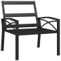 Silla de jardín acero con cojines gris 68x76x79 cm de vidaXL, Sofás modulares de exterior - Ref: Foro24-362714, Precio: 108,5...