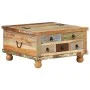 Mesa de centro de madera maciza reciclada 70x70x38 cm de vidaXL, Mesas de centro - Ref: Foro24-243978, Precio: 204,66 €, Desc...